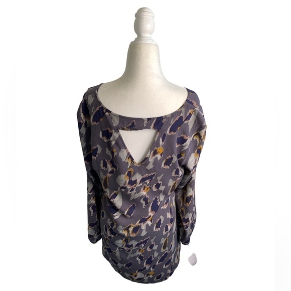 Leith Cut Out Feathers Long Sleeve Mini Dress sz M - Picture 3 of 9